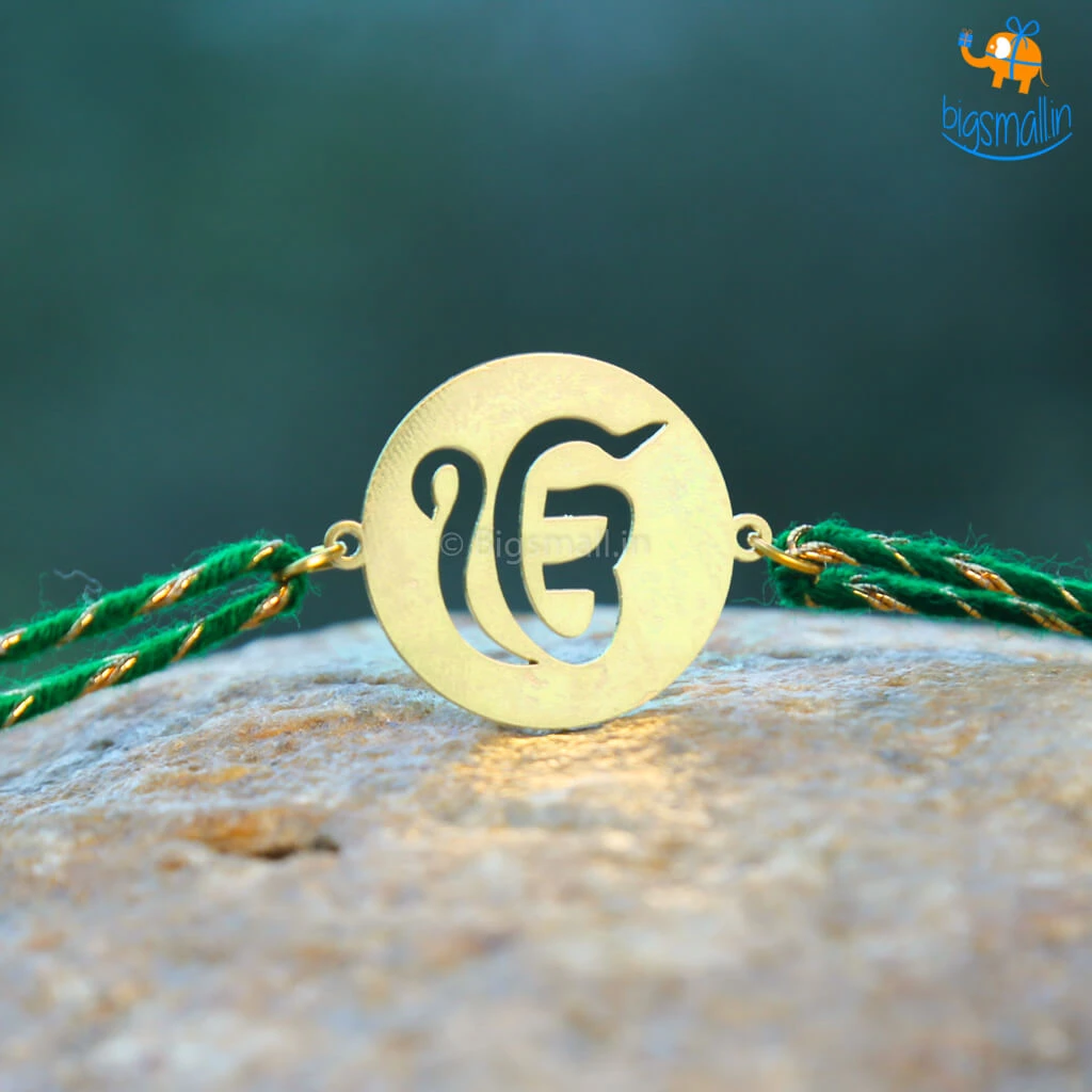 Bigsmall_piu Ik Onkar Metallic Rakhi