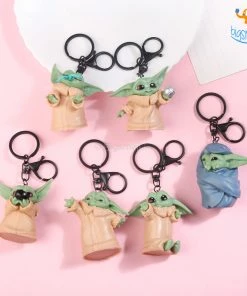 Big Daddy All Of It Mini Baby Yoda Figurine Keychains - Set Of 6