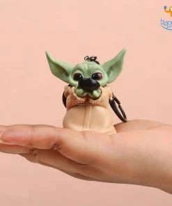 Big Daddy All Of It Mini Baby Yoda Figurine Keychains - Set Of 6