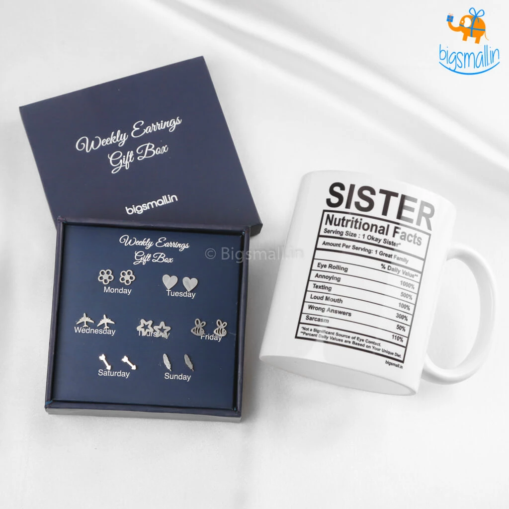 Bigsmall Rakhi Gift Set For Sister - 2 Pcs All Of It