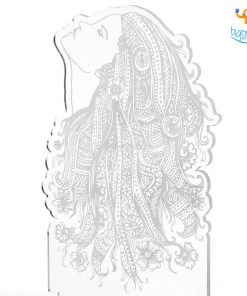 India Vibes Girl Portrait Hologram Lamp Father's Day