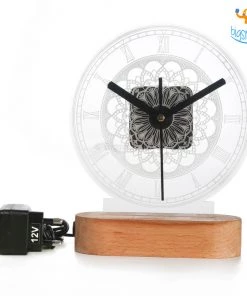 India Vibes Analog Clock Hologram Lamp