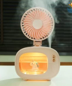 Bigsmall_hmk Portable TV Shaped Humidifier With Fan