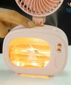 Bigsmall_hmk Portable TV Shaped Humidifier With Fan