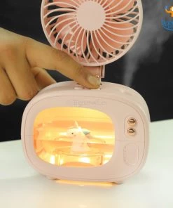 Bigsmall_hmk Portable TV Shaped Humidifier With Fan