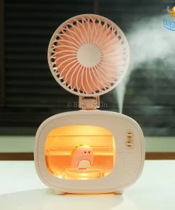 Bigsmall_hmk Portable TV Shaped Humidifier With Fan