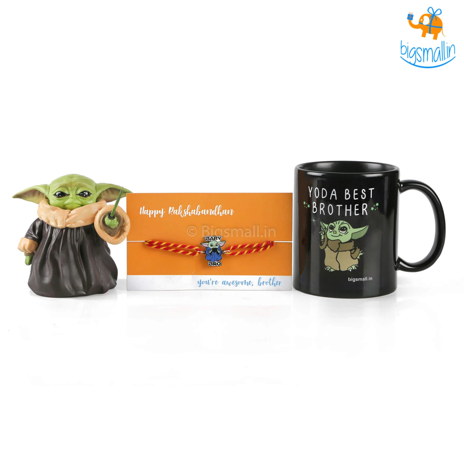 Bigsmall Baby Yoda Rakhi Gift Set - 3 Pcs