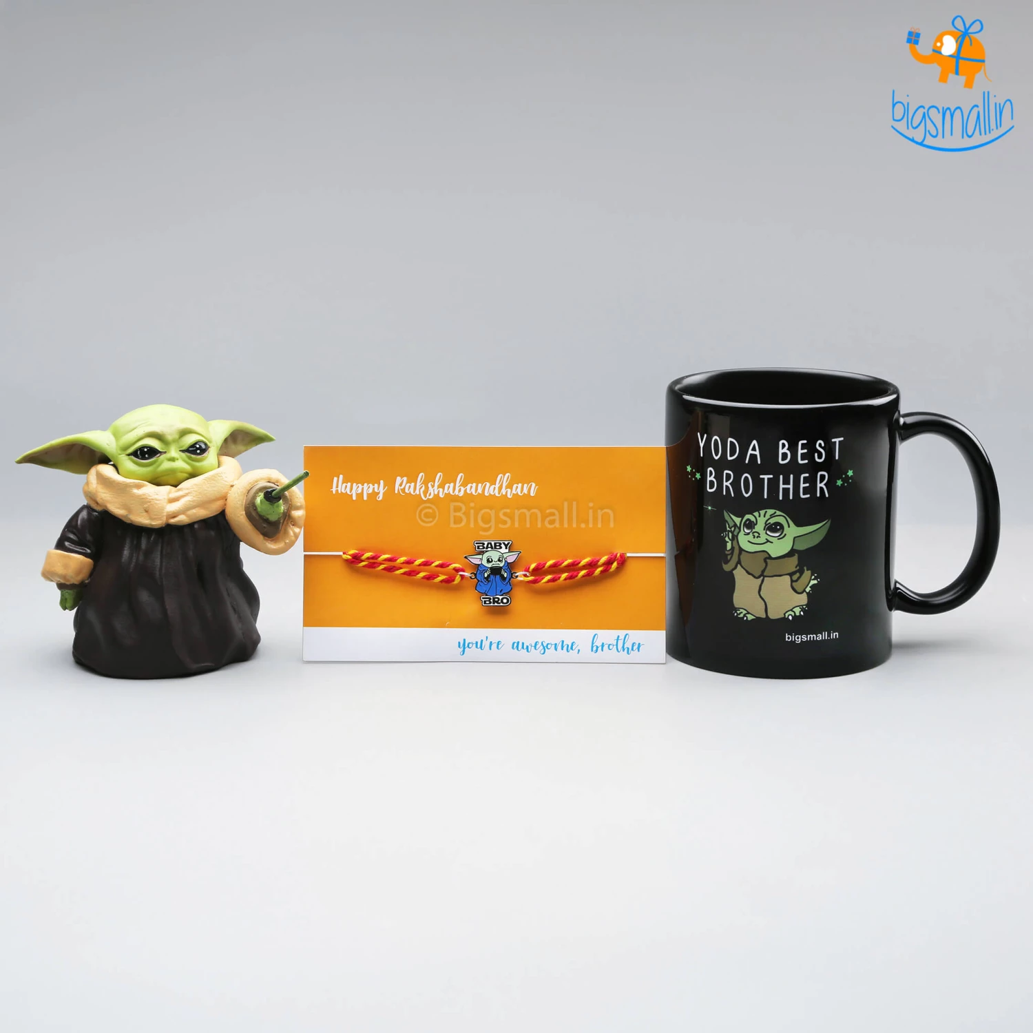 Bigsmall Baby Yoda Rakhi Gift Set - 3 Pcs