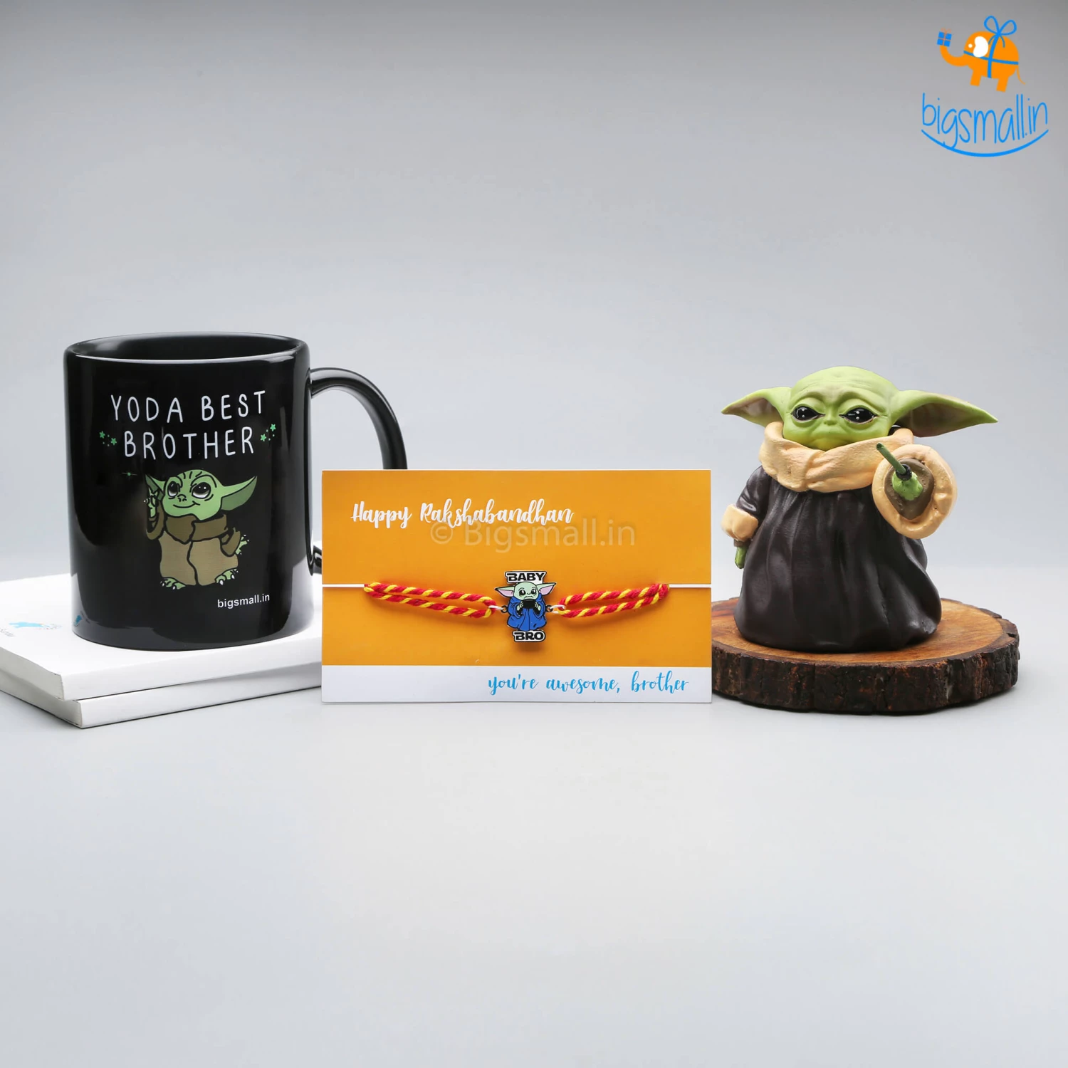 Bigsmall Baby Yoda Rakhi Gift Set - 3 Pcs