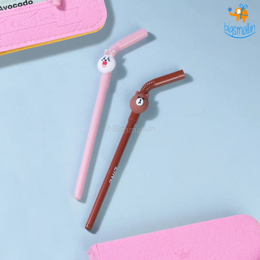 Bigsmall All Of It Coffee Spiral Diary With Straw Shaped Pen