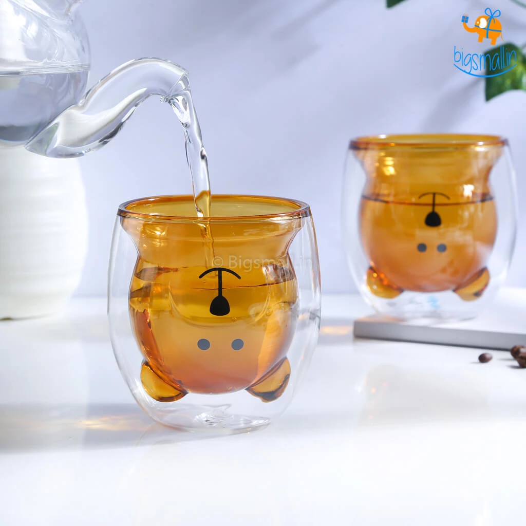 Bigsmall_hmk Bear Shaped Double Wall Glass All Of It