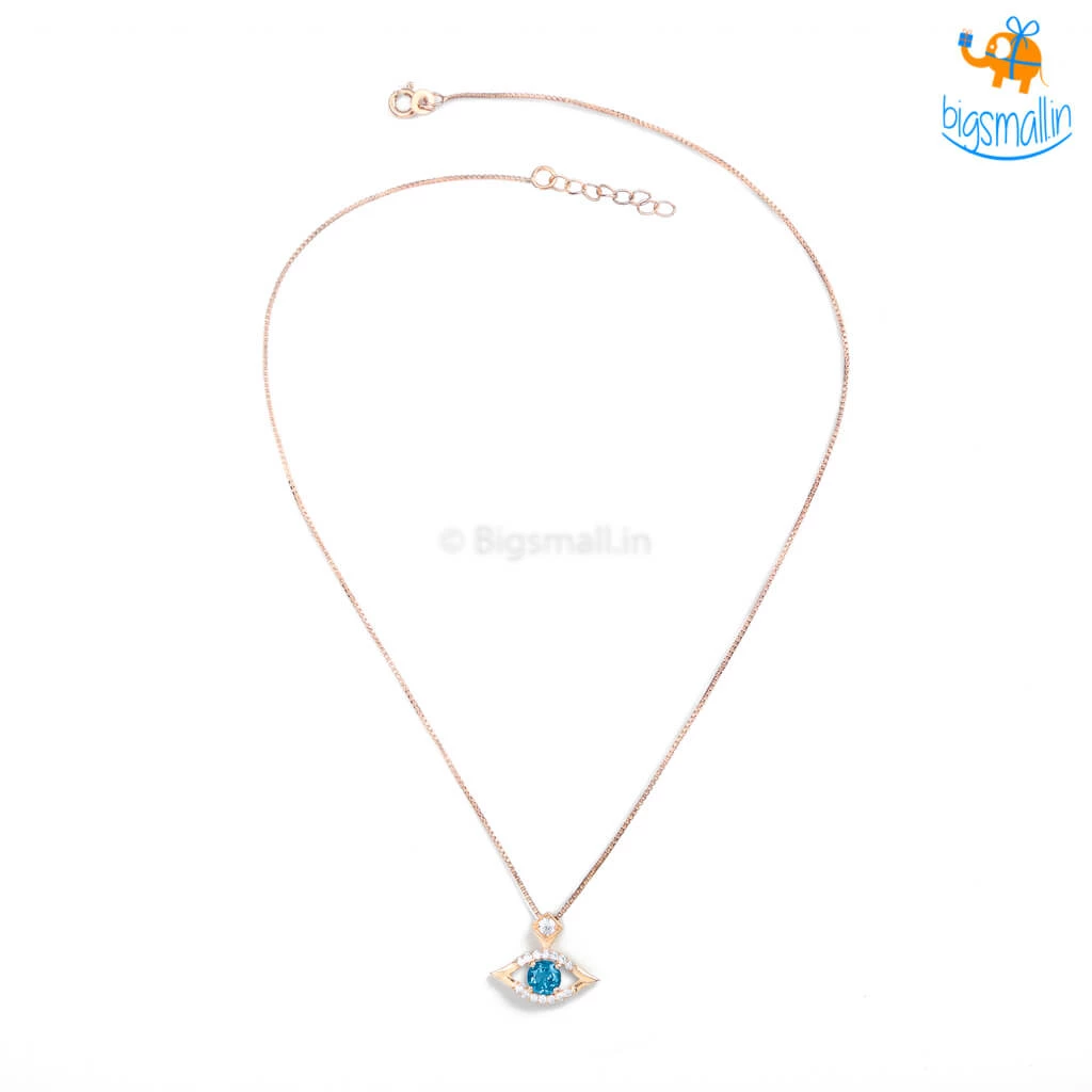 Ash Designs Evil Eye Pendant With Semi-Precious Stones