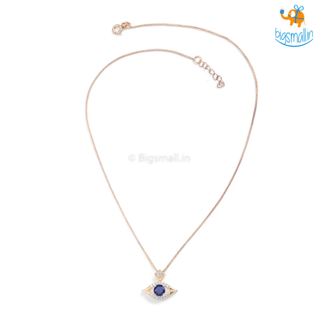 Ash Designs Evil Eye Pendant With Semi-Precious Stones