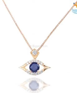 Ash Designs Evil Eye Pendant With Semi-Precious Stones