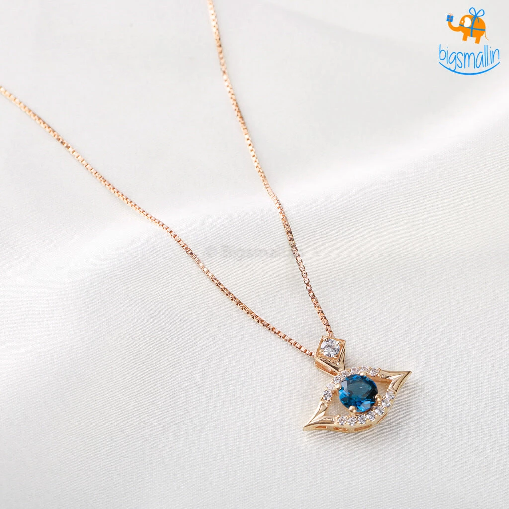 Ash Designs Evil Eye Pendant With Semi-Precious Stones