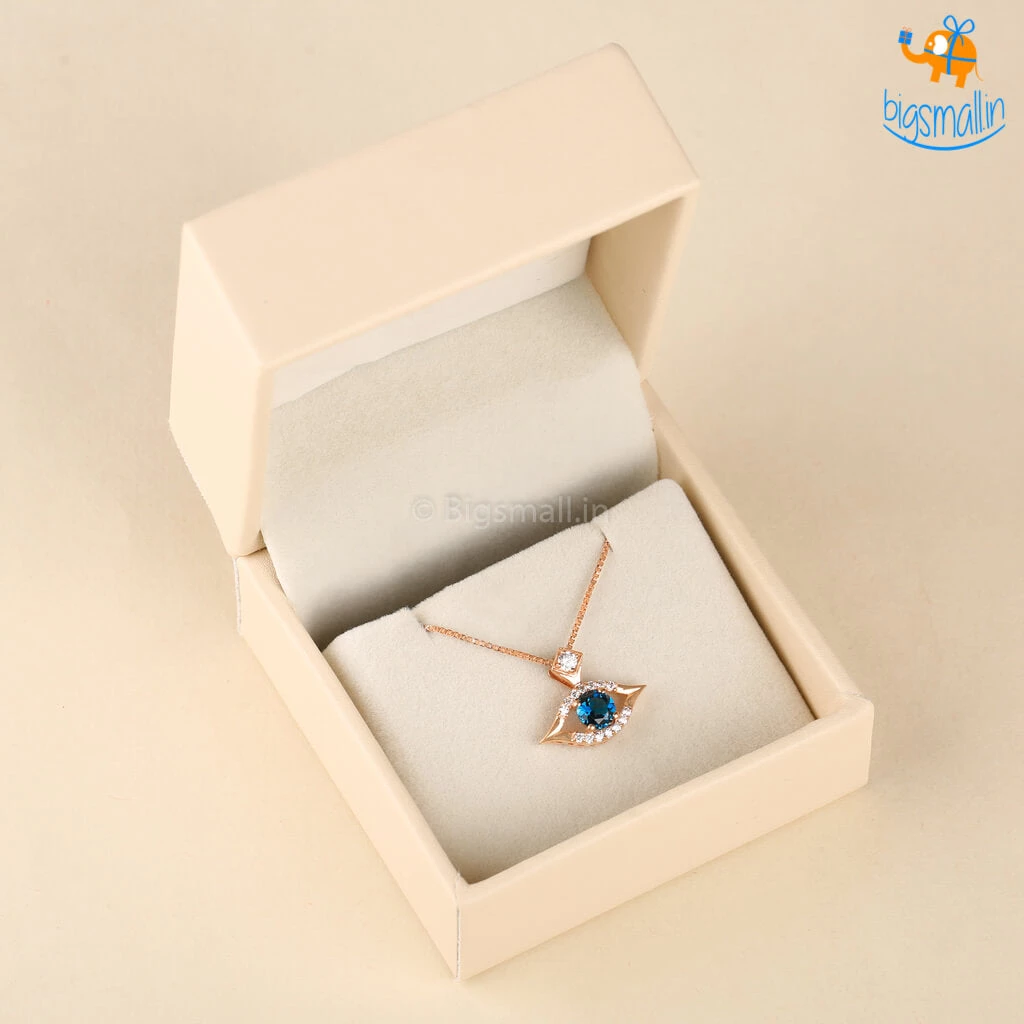 Ash Designs Evil Eye Pendant With Semi-Precious Stones