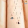 Ash Designs Evil Eye Pendant With Semi-Precious Stones