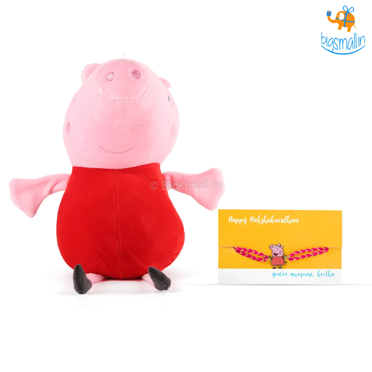 Bigsmall Peppa Pig Rakhi Gift Set