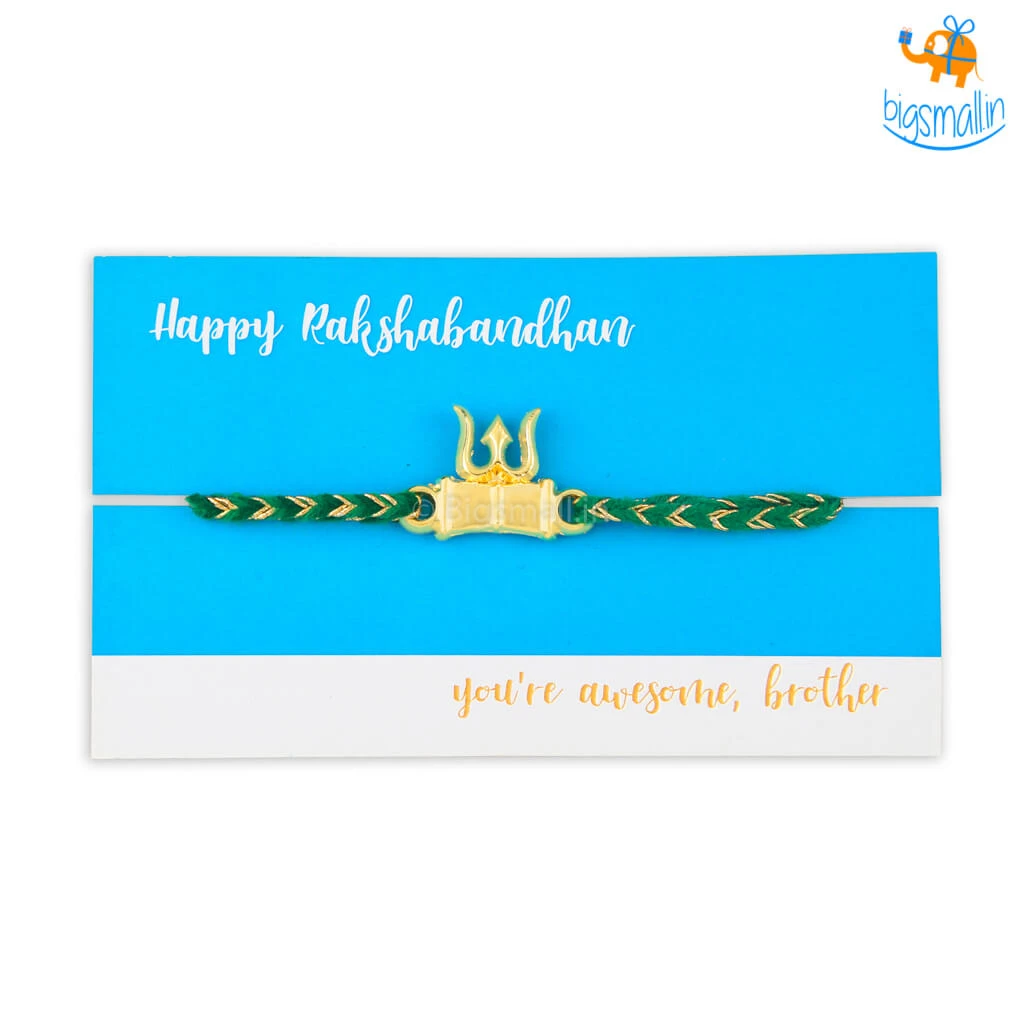 Bigsmall_piu Shiva Metallic Rakhi
