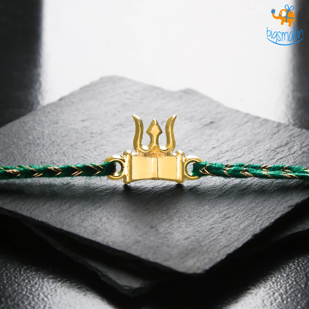 Bigsmall_piu Shiva Metallic Rakhi