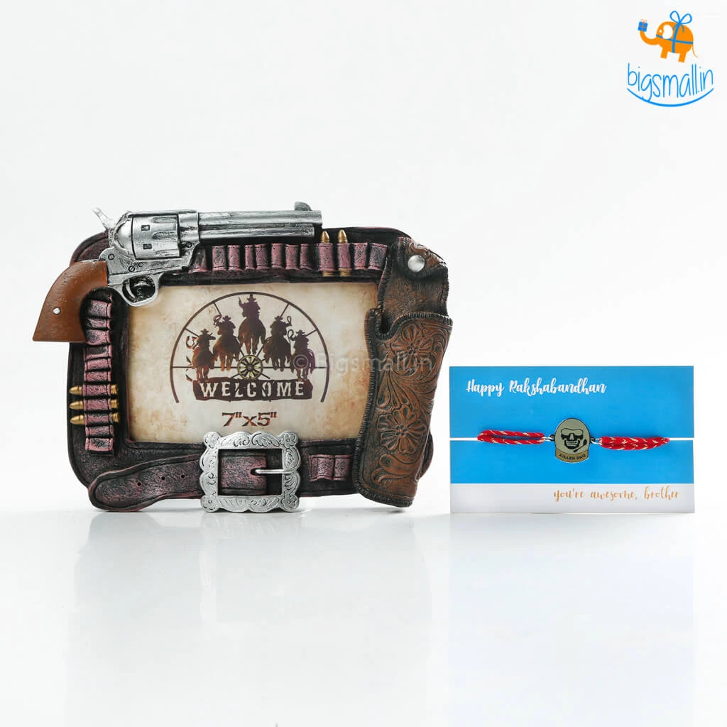 Bigsmall All Of It Vintage Pistol Rakhi Gift Set