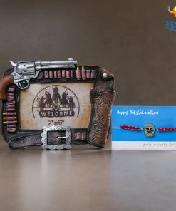 Bigsmall All Of It Vintage Pistol Rakhi Gift Set