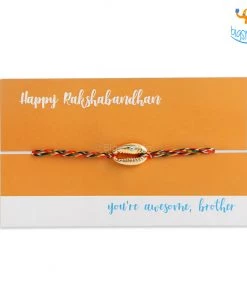 DesignWesign All Of It Evil Eye Conch Shell Rakhi