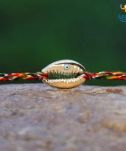 DesignWesign All Of It Evil Eye Conch Shell Rakhi