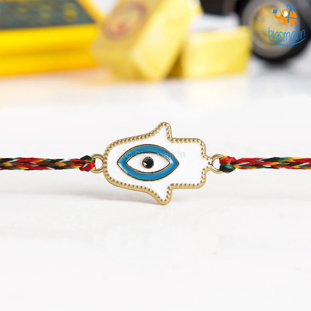 DesignWesign Hamsa Evil Eye Rakhi All Of It