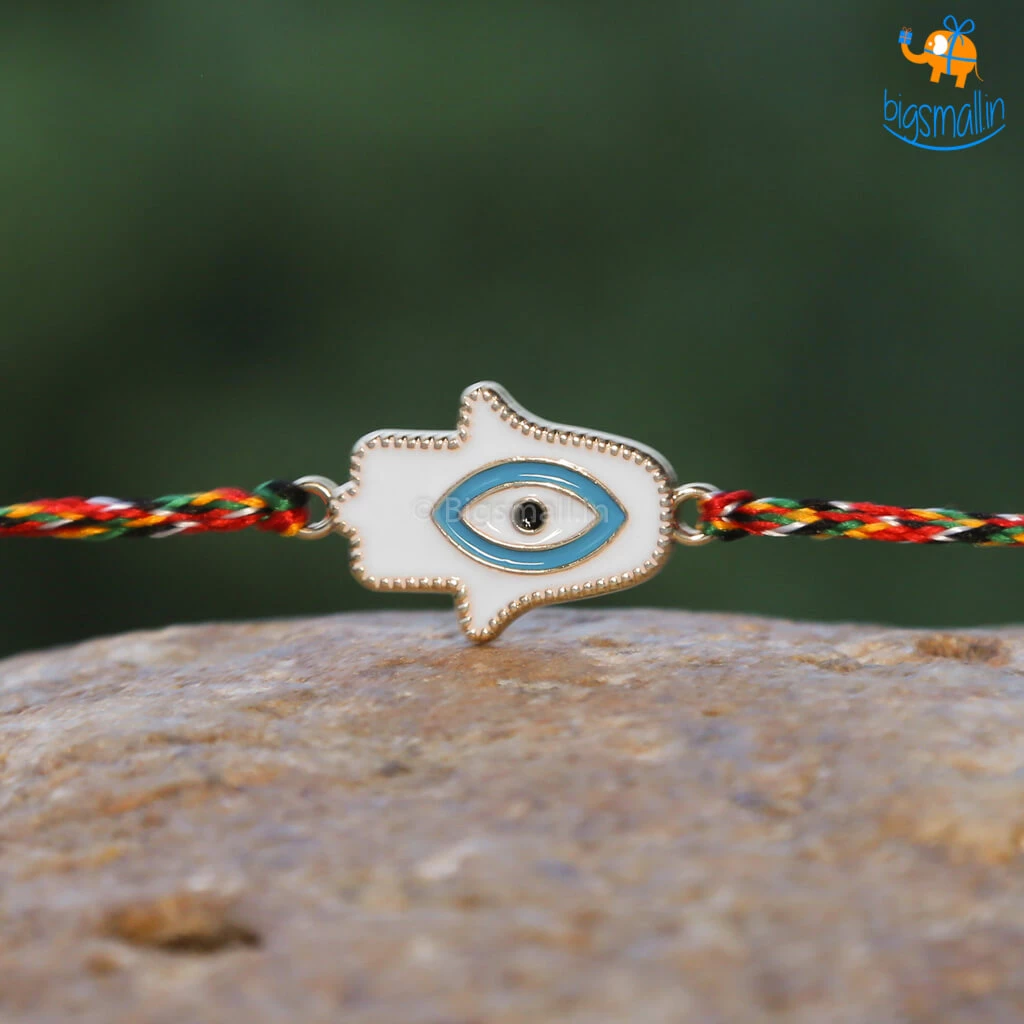 DesignWesign Hamsa Evil Eye Rakhi All Of It