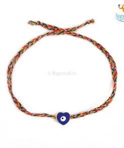 DesignWesign Heart Shaped Evil Eye Rakhi