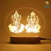 India Vibes Laxmi And Ganesha Hologram Lamp Father's Day