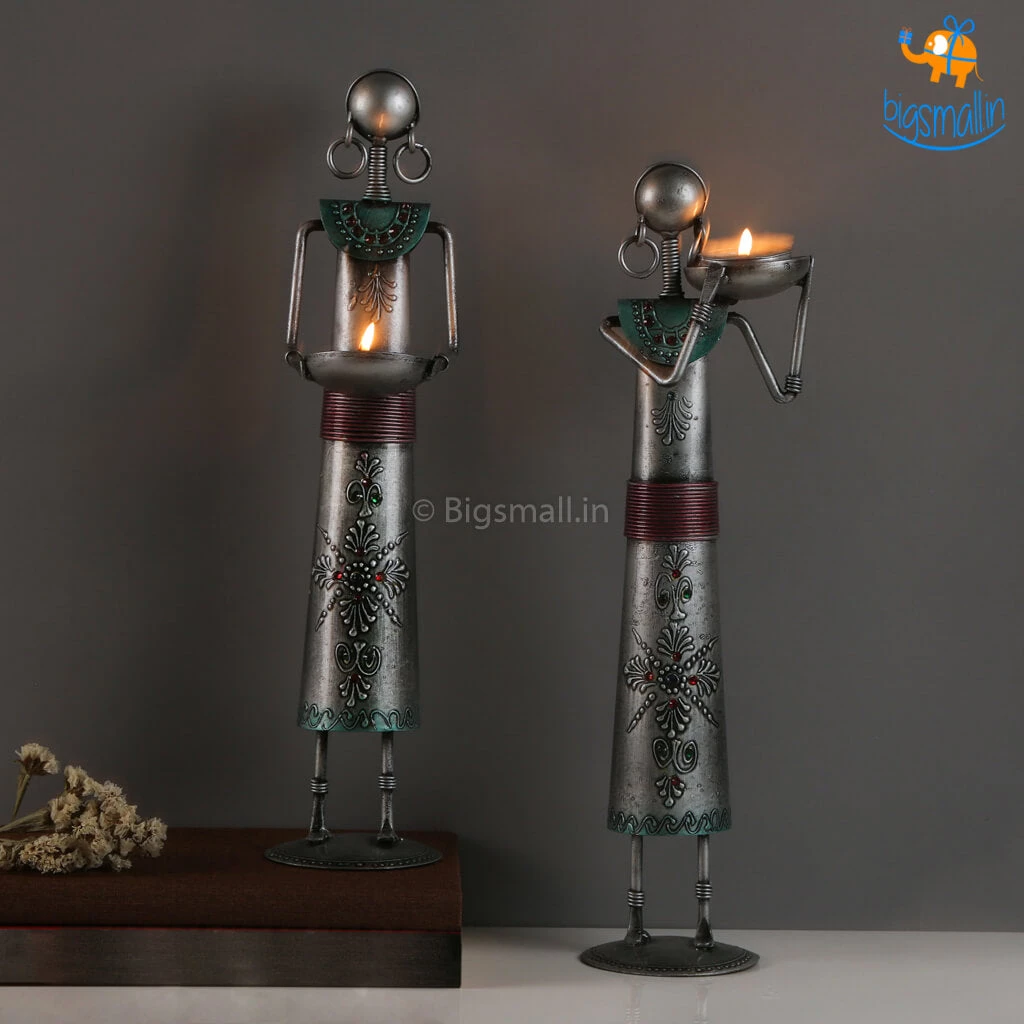 Indian Craft All Of It Tribal Antique Tealight Candle Holders