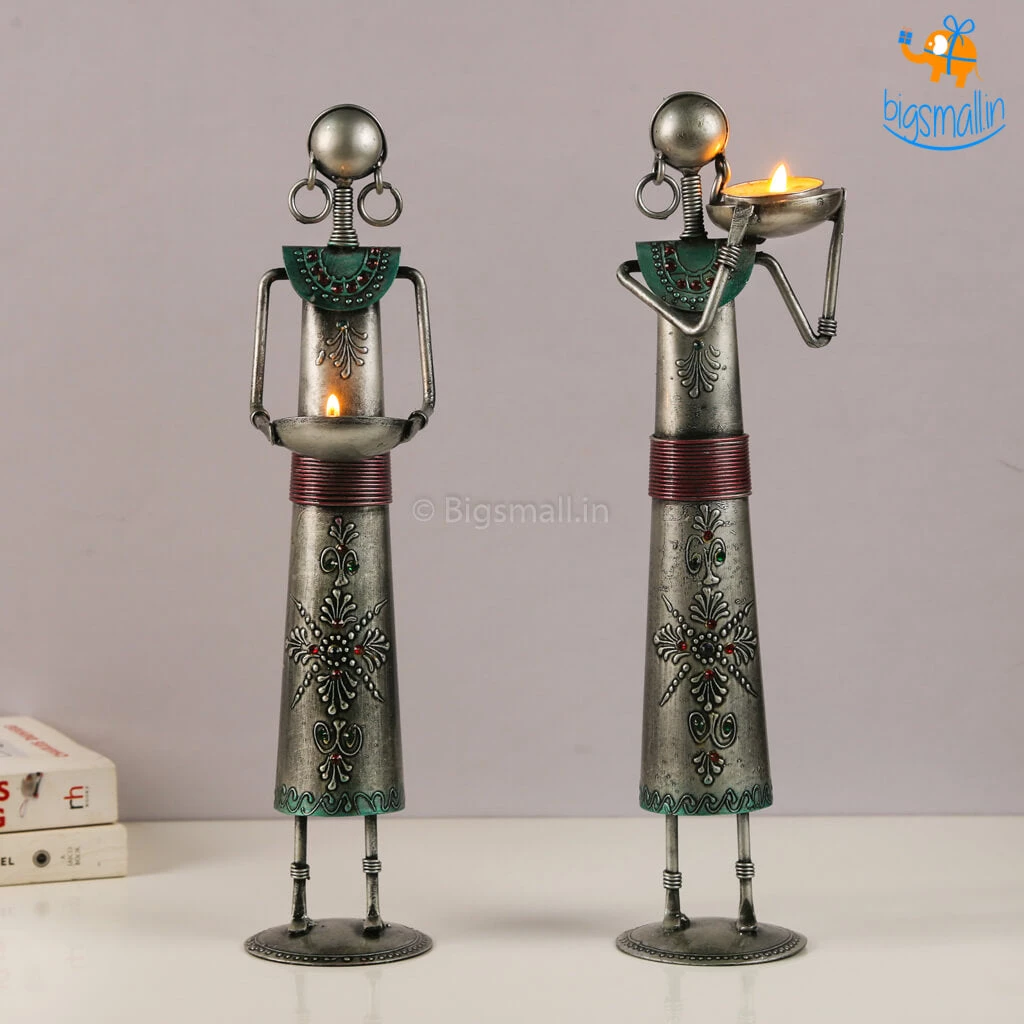 Indian Craft All Of It Tribal Antique Tealight Candle Holders