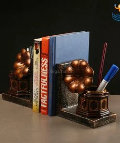 Vinny Y Vintage Gramophone Bookends With Pen Stand