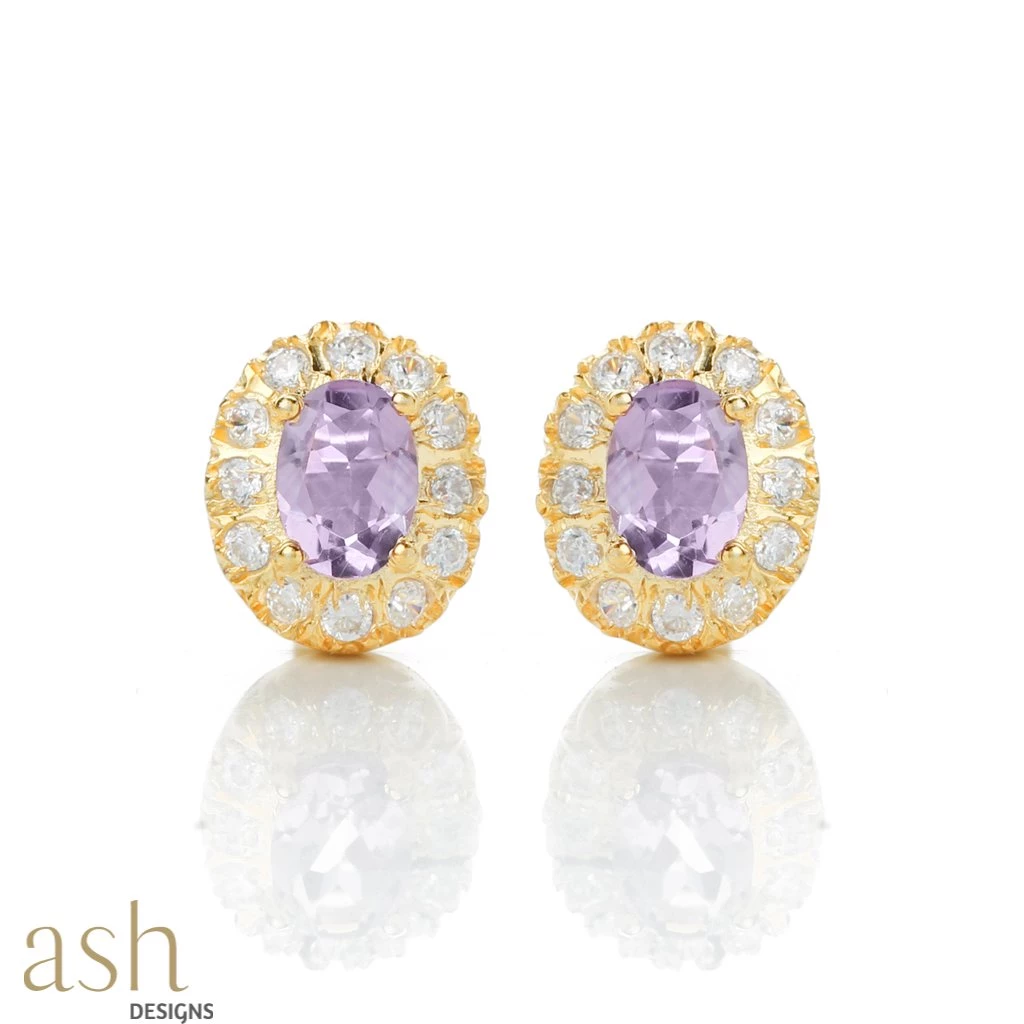 Ash Designs Cairo Amethyst Earrings