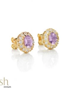Ash Designs Cairo Amethyst Earrings
