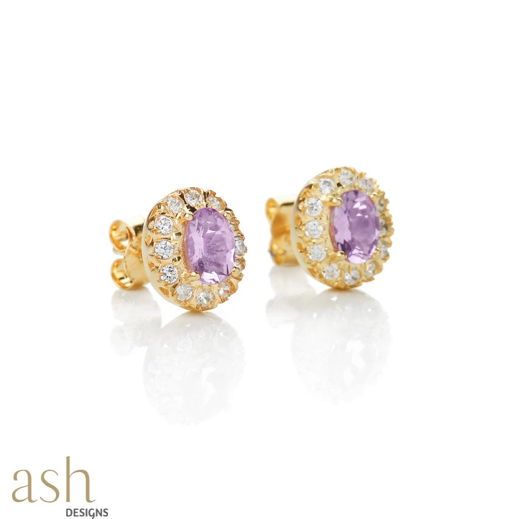 Ash Designs Cairo Amethyst Earrings