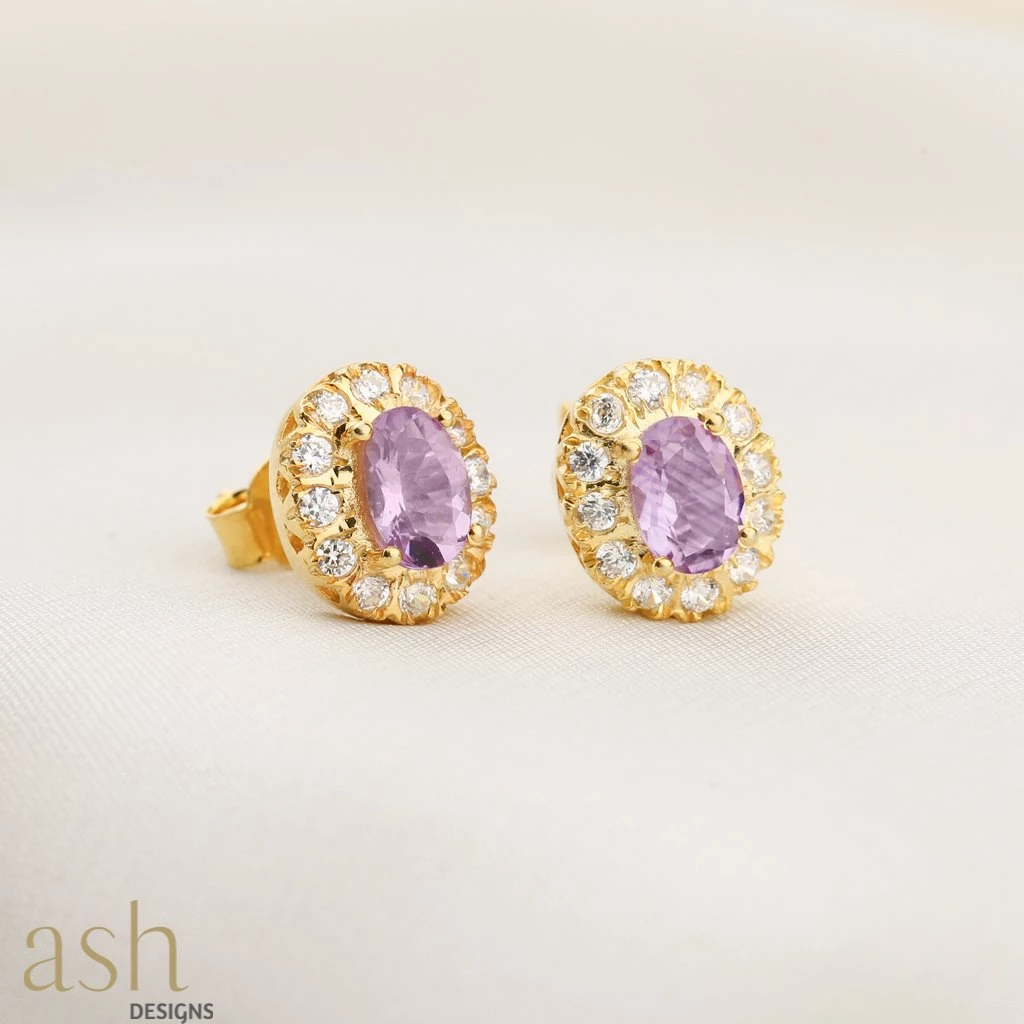 Ash Designs Cairo Amethyst Earrings