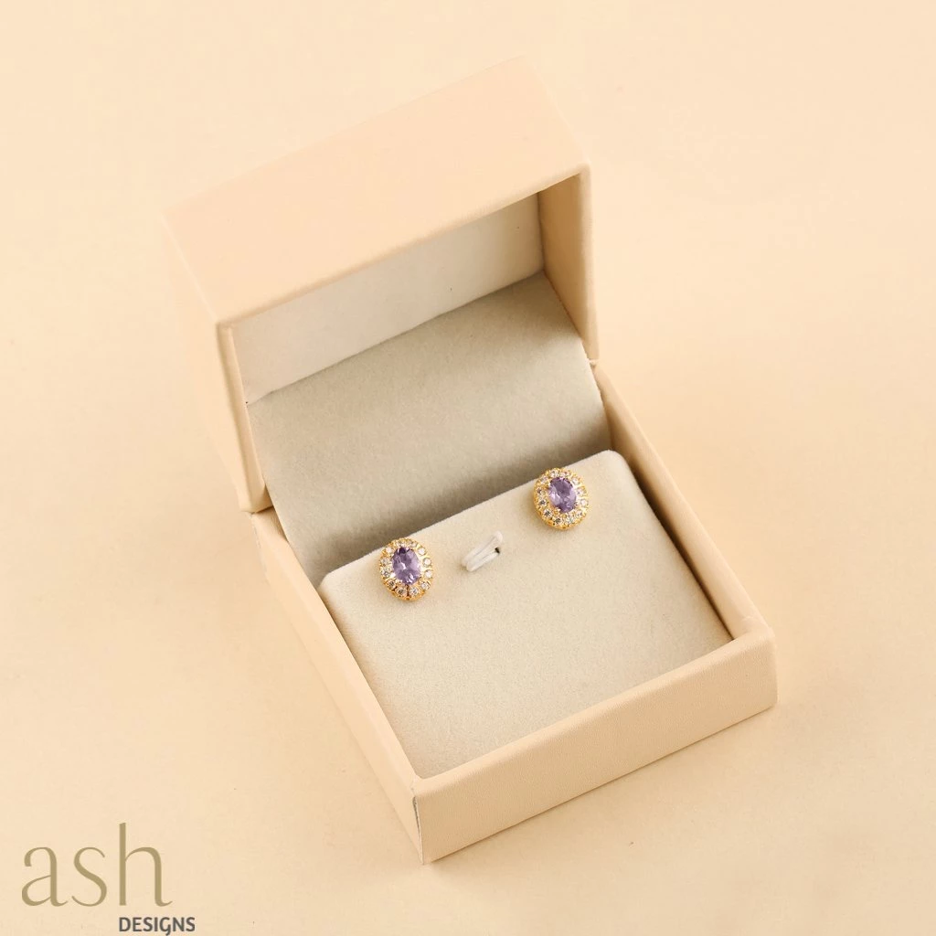 Ash Designs Cairo Amethyst Earrings