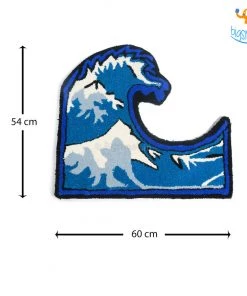 Rug Imitiyaz Ocean Wave Patterned Rug
