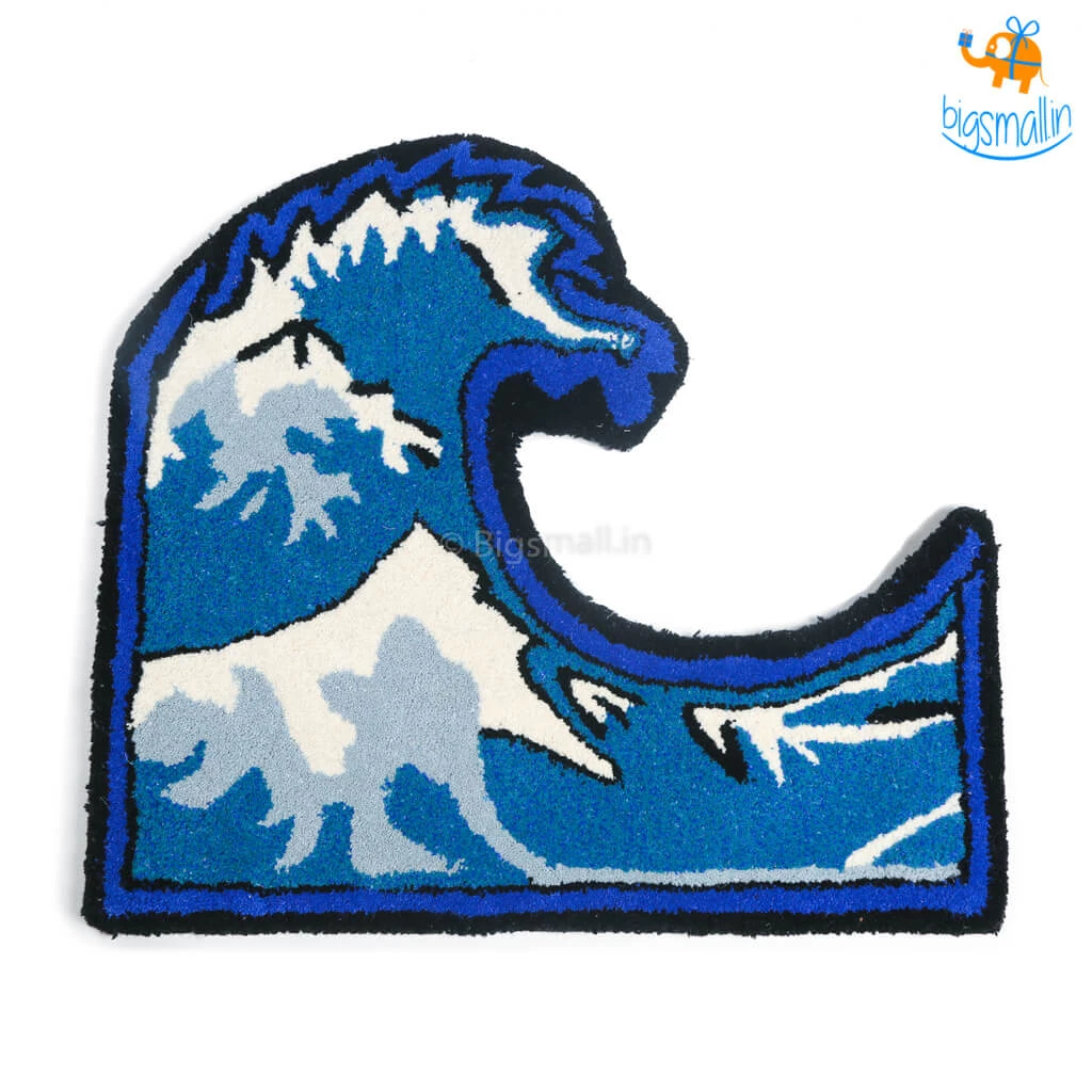 Rug Imitiyaz Ocean Wave Patterned Rug