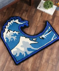 Rug Imitiyaz Ocean Wave Patterned Rug