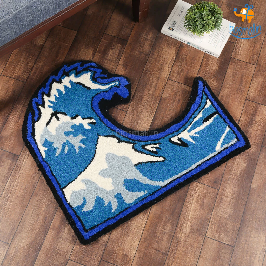 Rug Imitiyaz Ocean Wave Patterned Rug