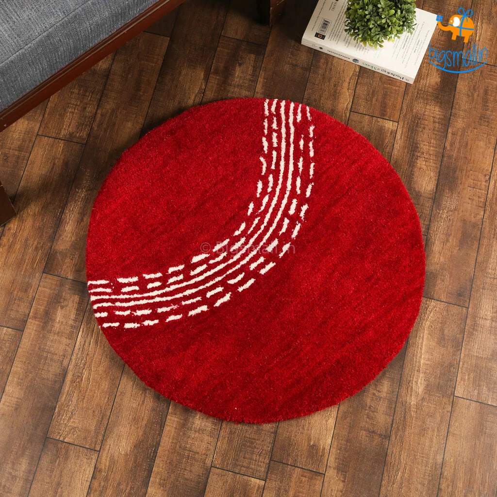 Rug Imitiyaz Cricket Ball Round Rug