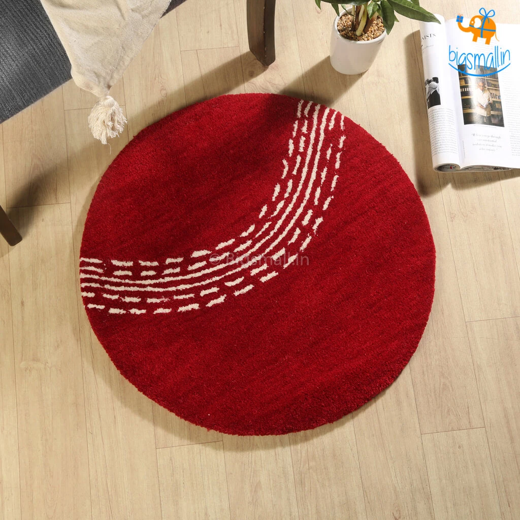 Rug Imitiyaz Cricket Ball Round Rug