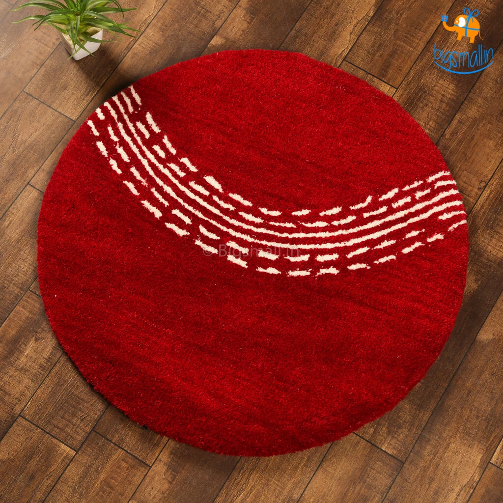 Rug Imitiyaz Cricket Ball Round Rug