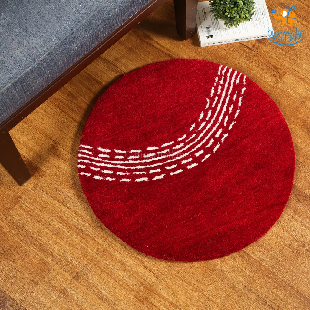 Rug Imitiyaz Cricket Ball Round Rug