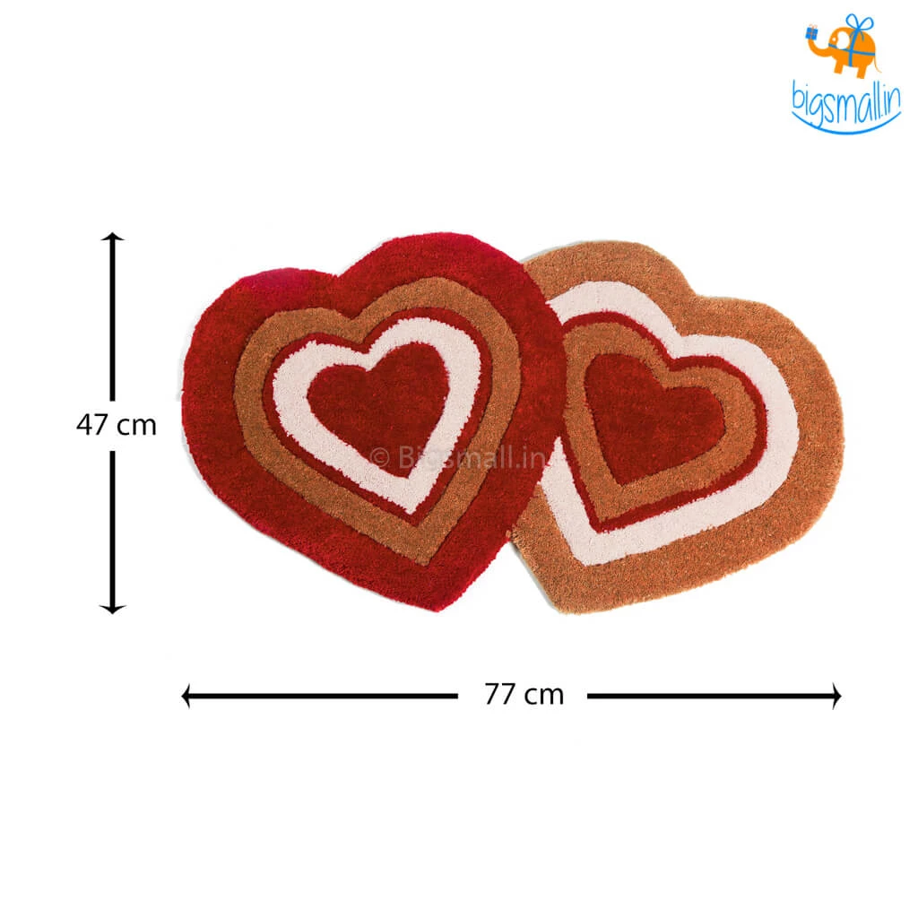 Rug Imitiyaz Double Heart Shaped Rug All Of It