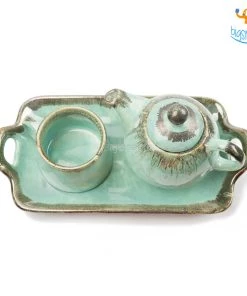 Fancy All Of It Rusty Turquoise Teapot And Cup